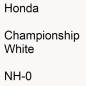 Preview: Honda, Championship White, NH-0.